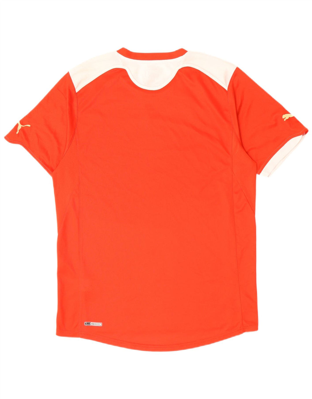 T-shirt PUMA da uomo Top rosso medio color block