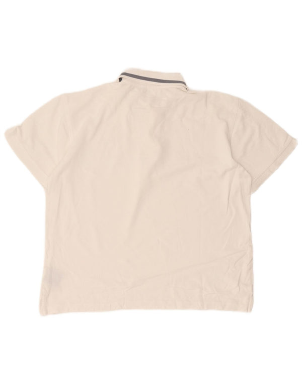 Polo Diadora Uomo Large Bianca in Cotone