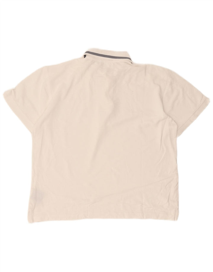 Polo Diadora Uomo Large Bianca in Cotone