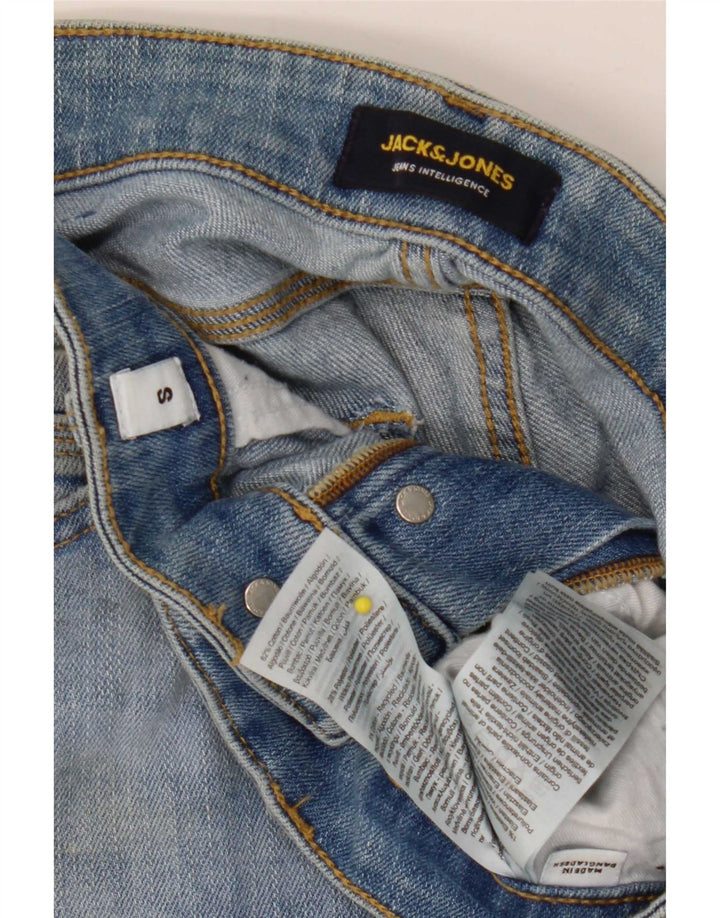Pantaloncini di jeans da uomo Jack & Jones piccoli W29 in cotone blu
