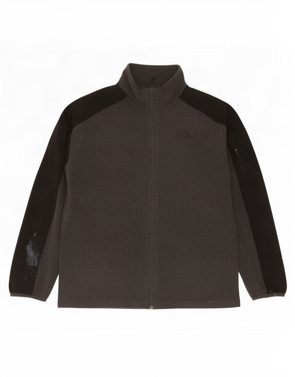 Giacca in pile da uomo The North Face UK 40 Large Grigio Colourblock Poliestere