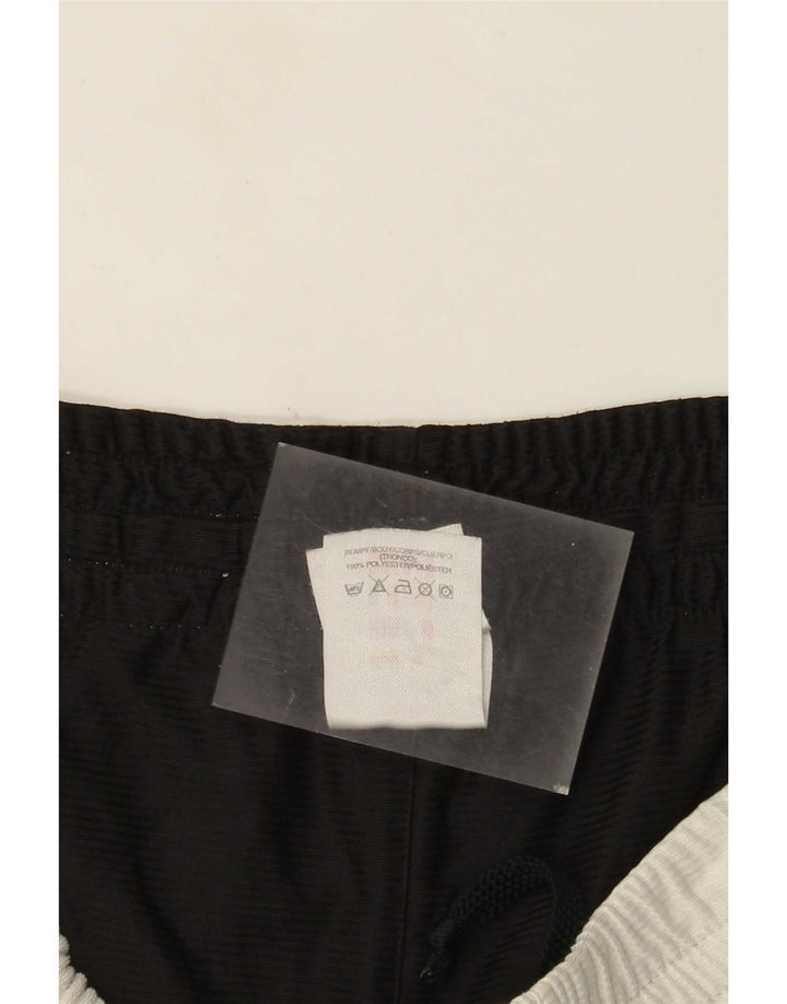 Pantaloncini sportivi Adidas da uomo in poliestere color block bianco medio