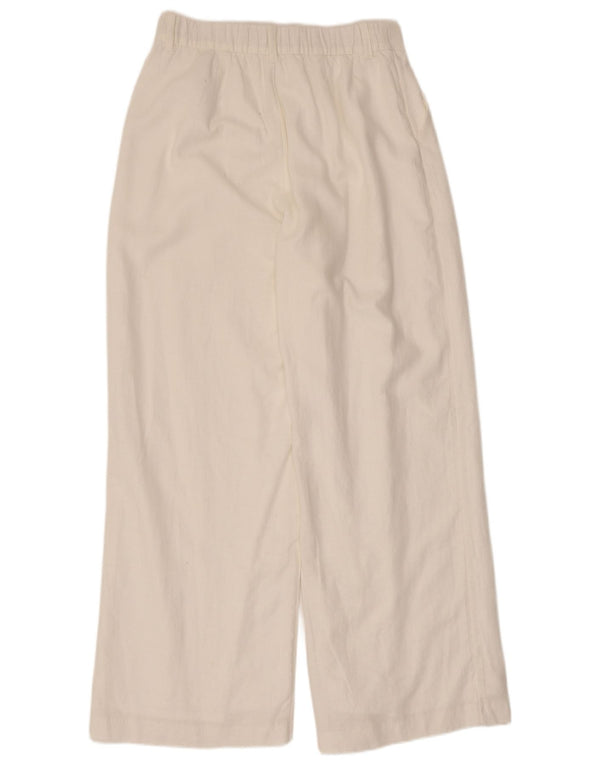 Pantaloni casual Hollister da donna Livvy a vita alta medi W28 L29 bianchi