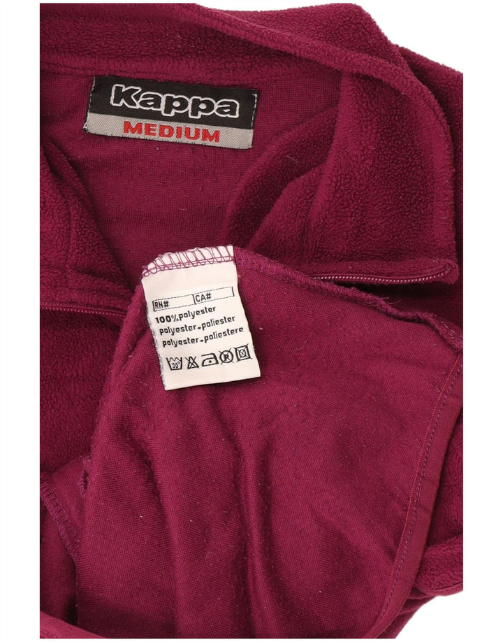 Maglione in pile da donna Kappa con zip e collo UK 14 poliestere viola medio