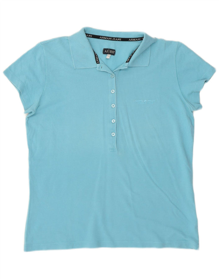 Polo da donna Armani UK 14 blu medio