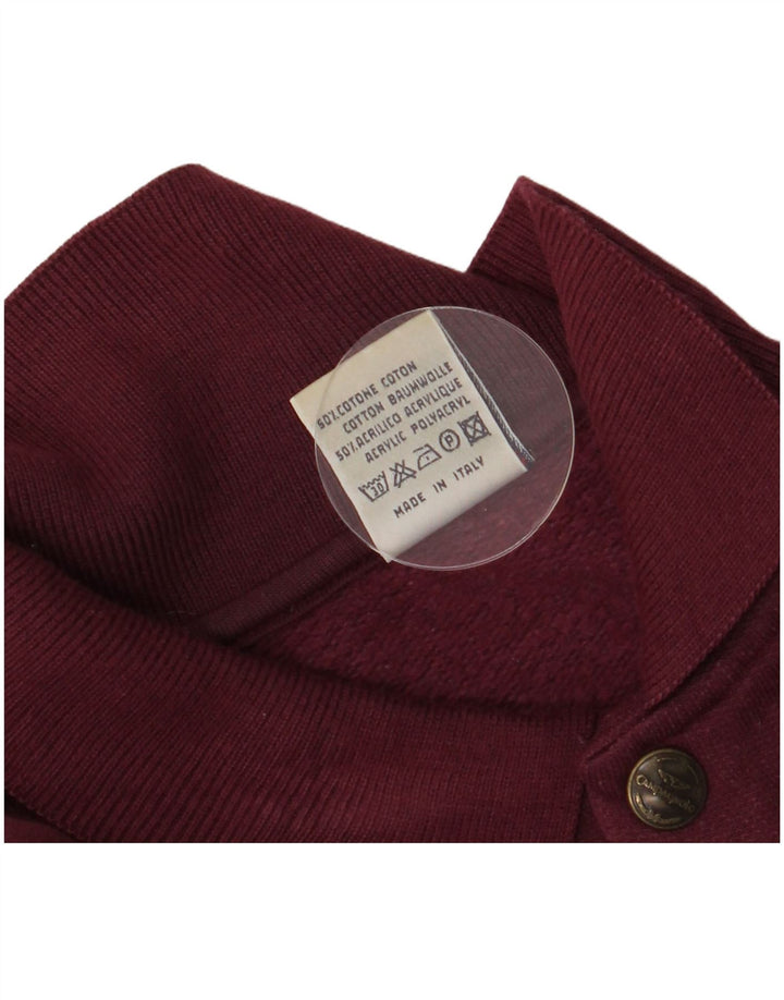 F.LLI Campagnolo Felpa con grafica da uomo Maglione UK 40 Bordeaux medio