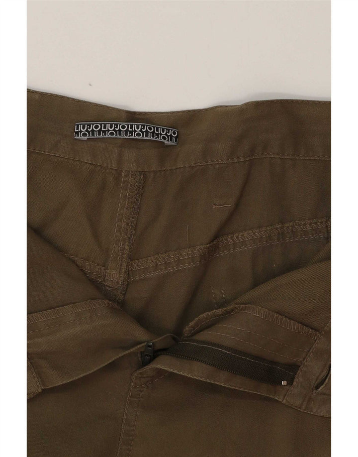 Pantaloncini chino da donna Liu Jo W32 grandi kaki