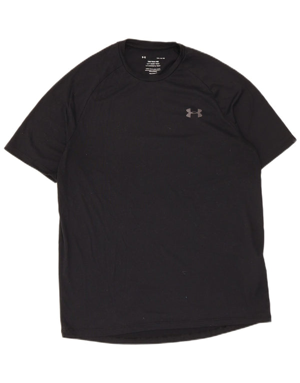 Maglietta Under Armour da uomo Heat Gear Top in poliestere nero medio