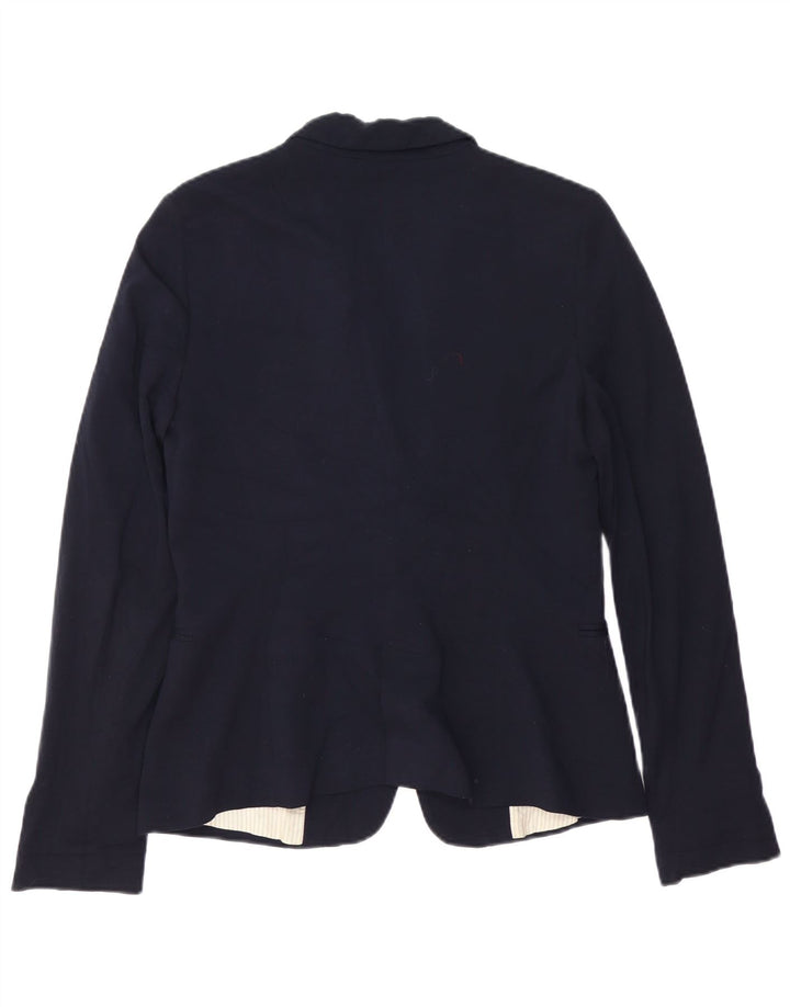 Giacca blazer da donna a 1 bottone Zara UK 14 grande blu navy