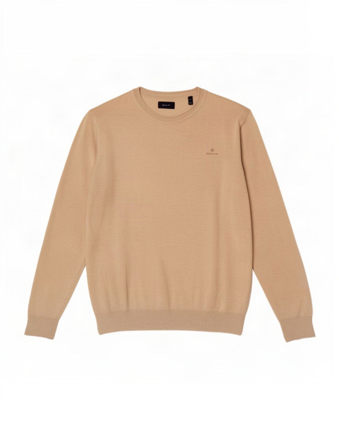 Gant Uomo Maglione Girocollo Maglione Grande Lino Beige
