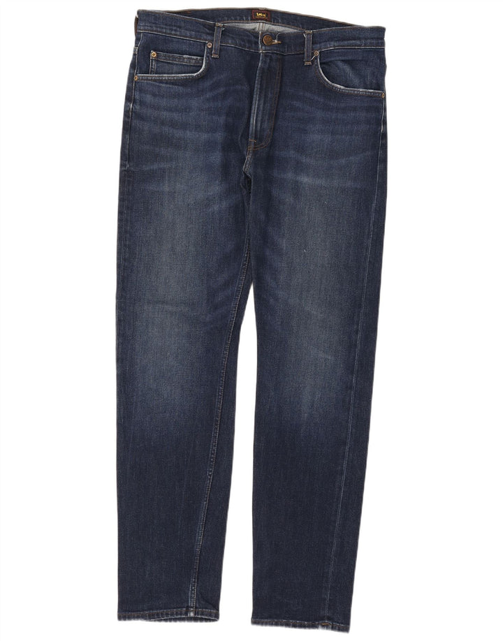 Jeans slim da uomo Lee Rider W34 L34 cotone blu