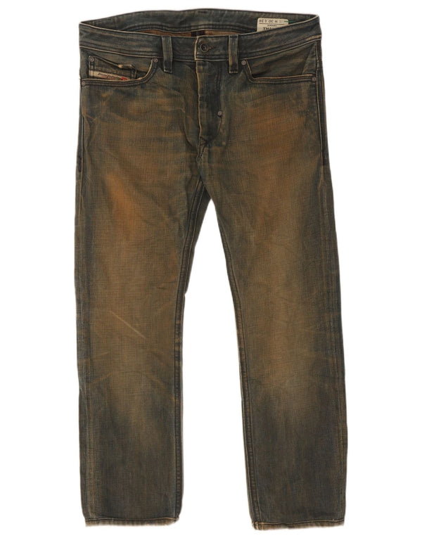 Jeans dritti da uomo Diesel Thanaz W30 L27 cotone blu