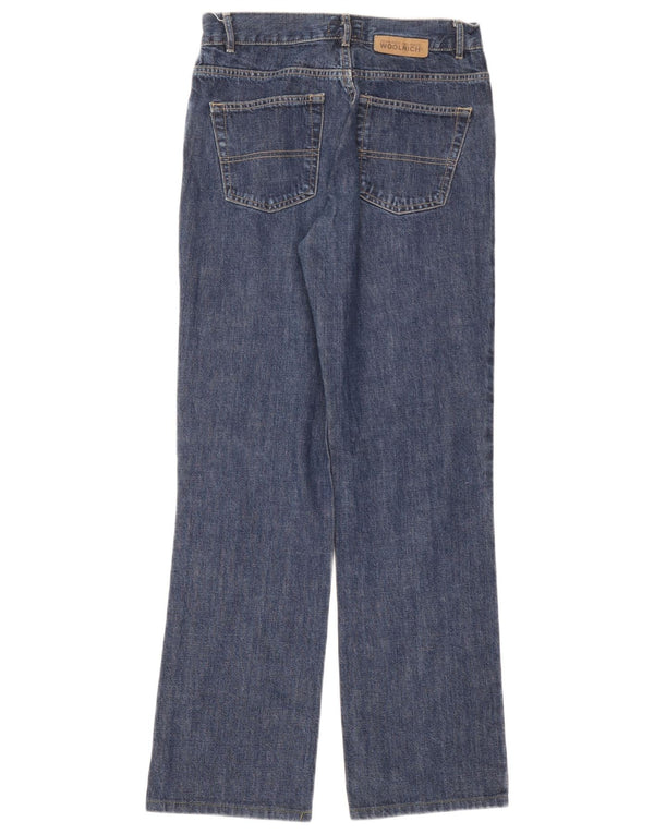 Woolrich Womens Straight Jeans W30 L32 Blue Cotton