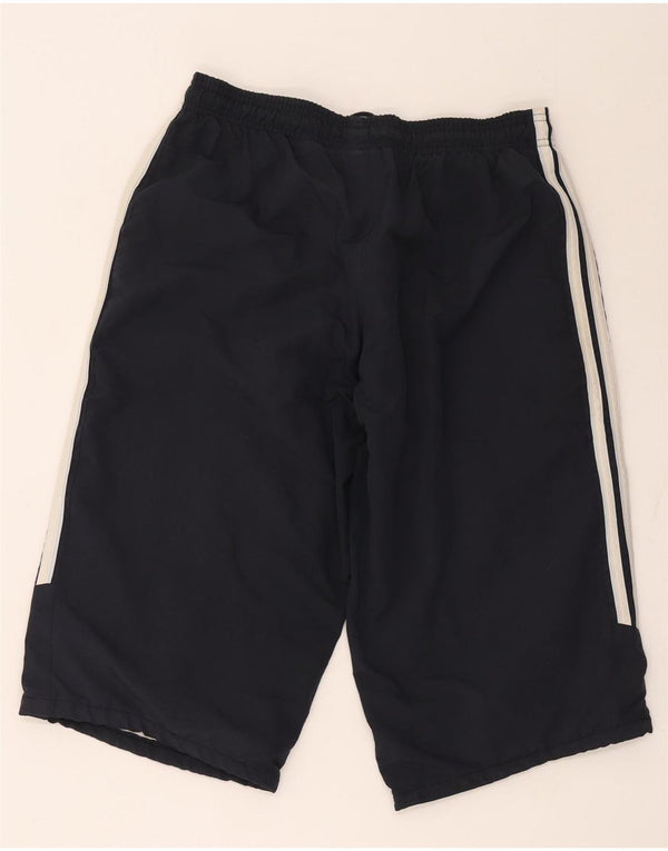 Pantaloncini sportivi da uomo Adidas Bermuda piccoli in poliestere nero