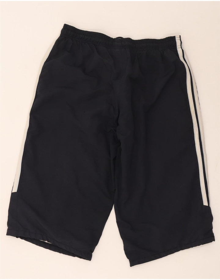 Pantaloncini sportivi da uomo Adidas Bermuda piccoli in poliestere nero