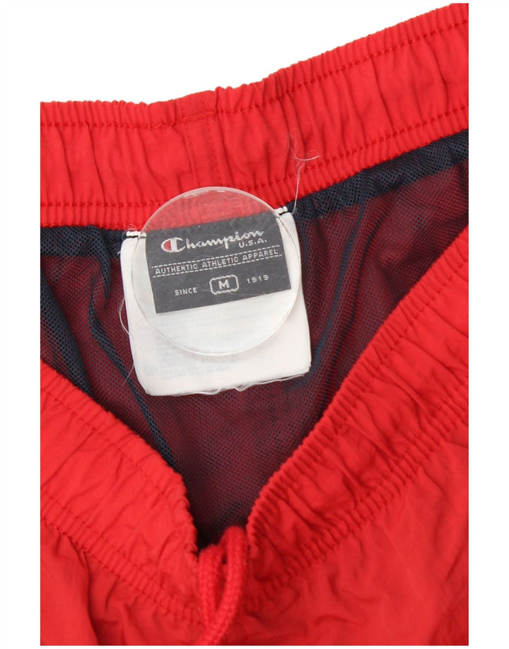Pantaloncini sportivi da uomo Champion rosso medio color block