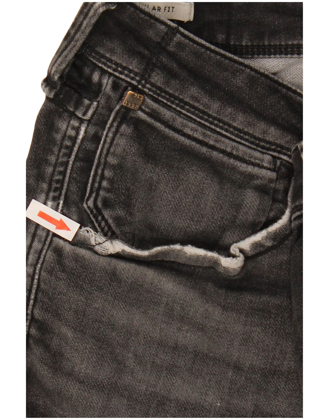 Pantaloncini di jeans vestibilità regolare da uomo Jack & Jones XL W38 cotone grigio