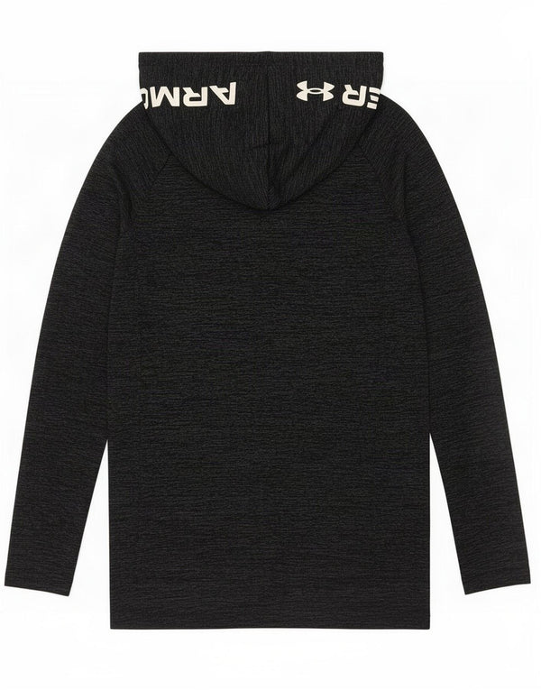 Under Armour Maglia grafica da uomo con cappuccio manica lunga XS Poliestere chiazzato grigio