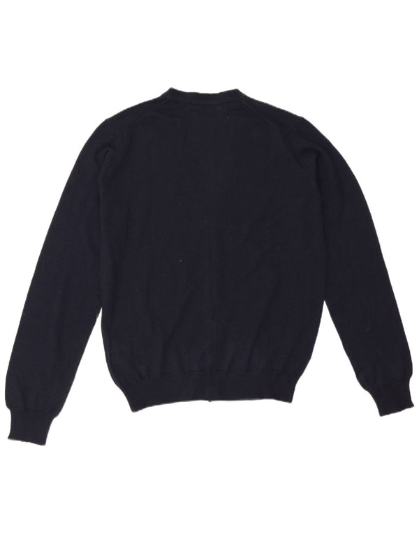 Maglione cardigan da uomo Rifle piccolo acrilico blu navy