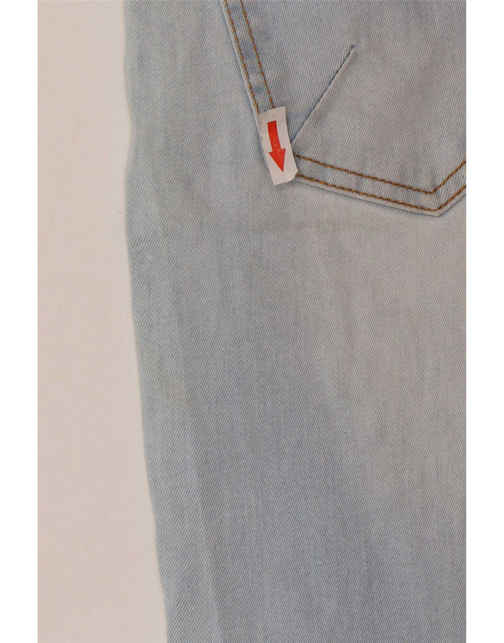 Jeans slim invecchiati da uomo Zara EU 38 Small W30 L27 cotone blu