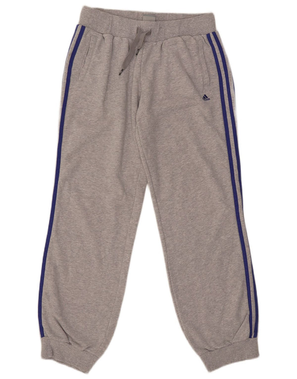 Pantaloni da tuta da donna Adidas Joggers UK 14 Cotone chiazzato grigio medio