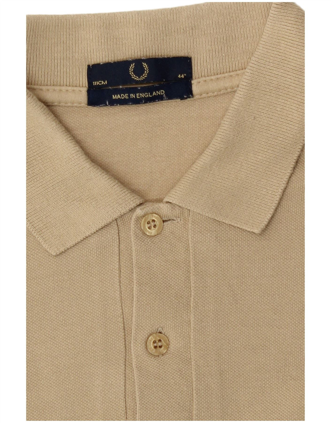 Polo da uomo Fred Perry in cotone beige medio