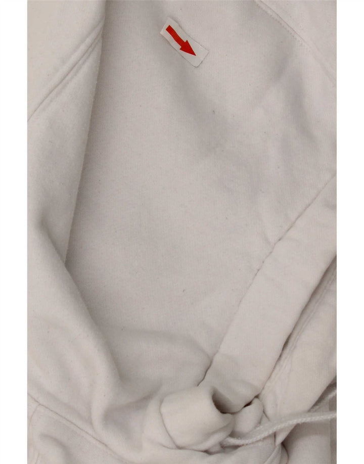 Maglia con cappuccio Nike da uomo in cotone bianco medio
