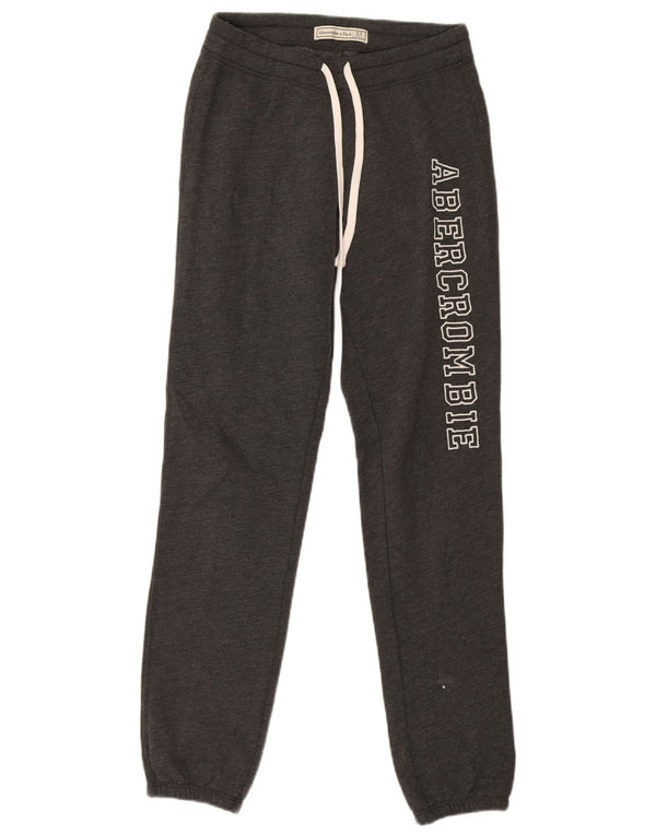 Pantaloni da tuta con grafica da donna Abercrombie & Fitch Joggers UK 6 XS Grigio