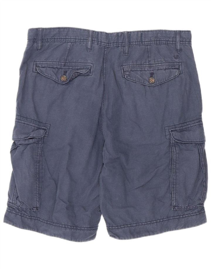 Pantaloncini cargo da uomo White Stuff W32 cotone blu navy medio