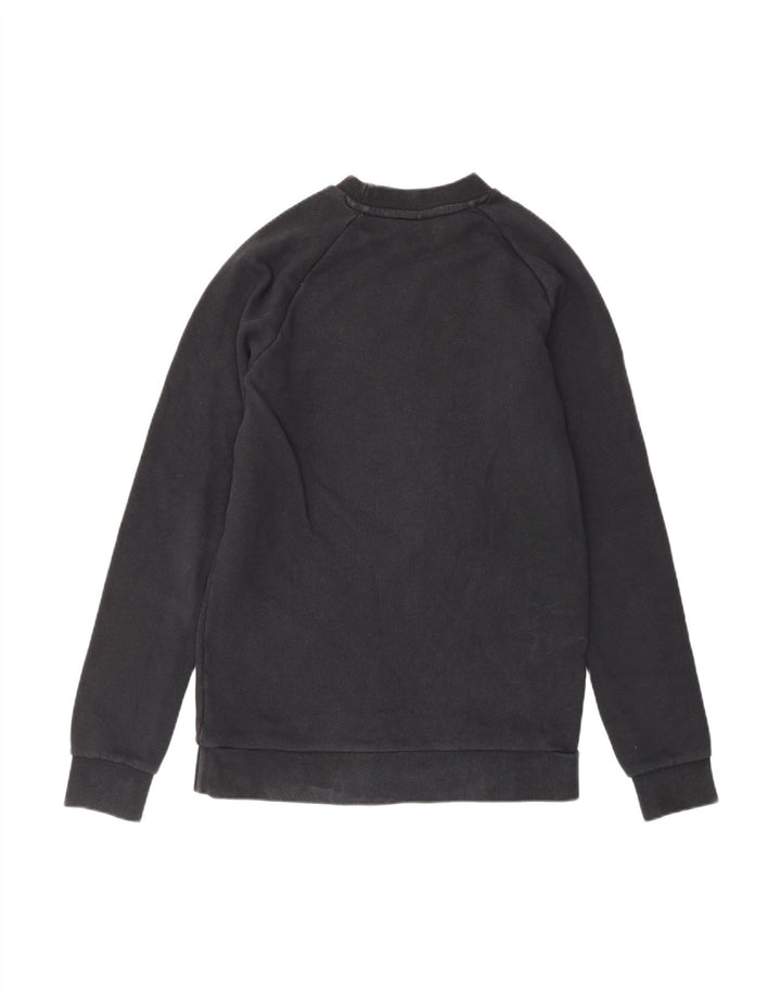 ADIDAS Mens Graphic Sweatshirt Jumper XS Black Cotton
