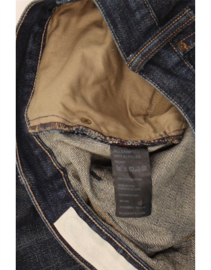 Jeans slim da uomo All Saints W32 L33 cotone blu navy