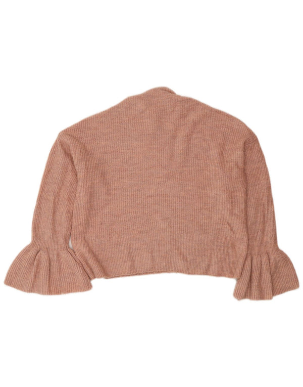 Maglione a collo alto corto da donna Marks & Spencer UK 12 Rosa medio
