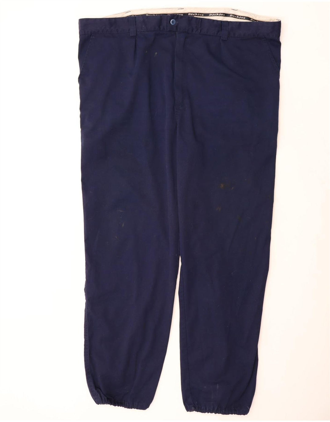 DICKIES Pantaloni chino affusolati da uomo W48 L32 poliestere blu navy