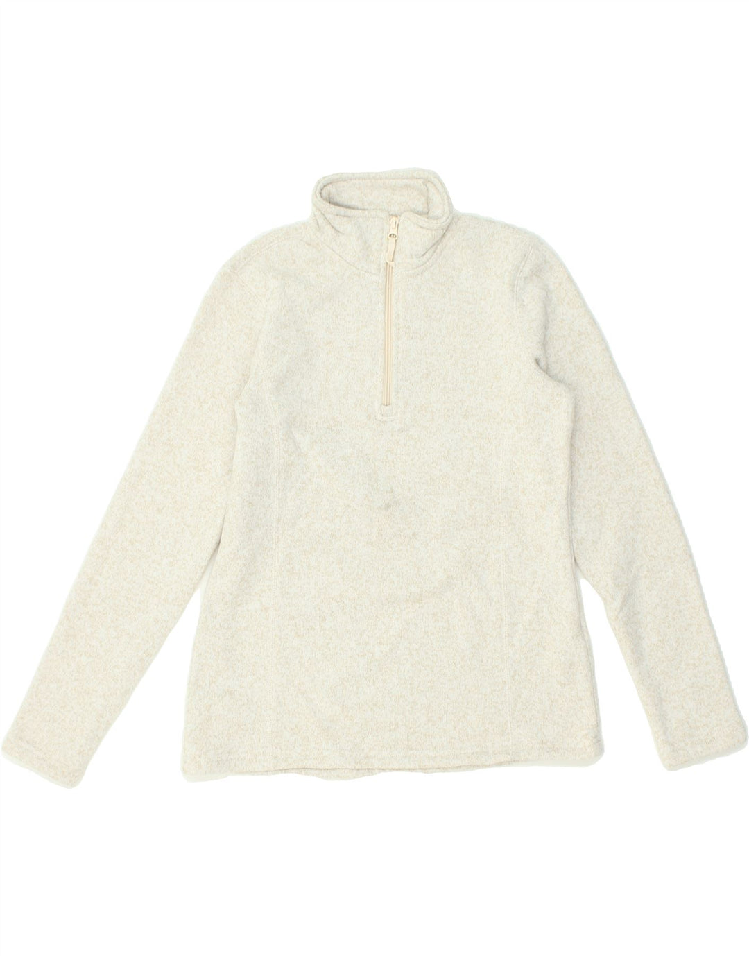 MOUNTAIN WAREHOUSE Womens Zip Neck Jumper Sweater UK 12 Medium Grey | Vintage Mountain Warehouse | Thrift | Second-Hand Mountain Warehouse | Used Clothing | Messina Hembry 