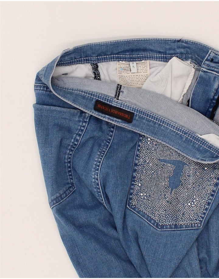 TRUSSARDI Womens Slim Jeans W33 L29 Blue Vintage Trussardi and Second-Hand Trussardi from Messina Hembry 