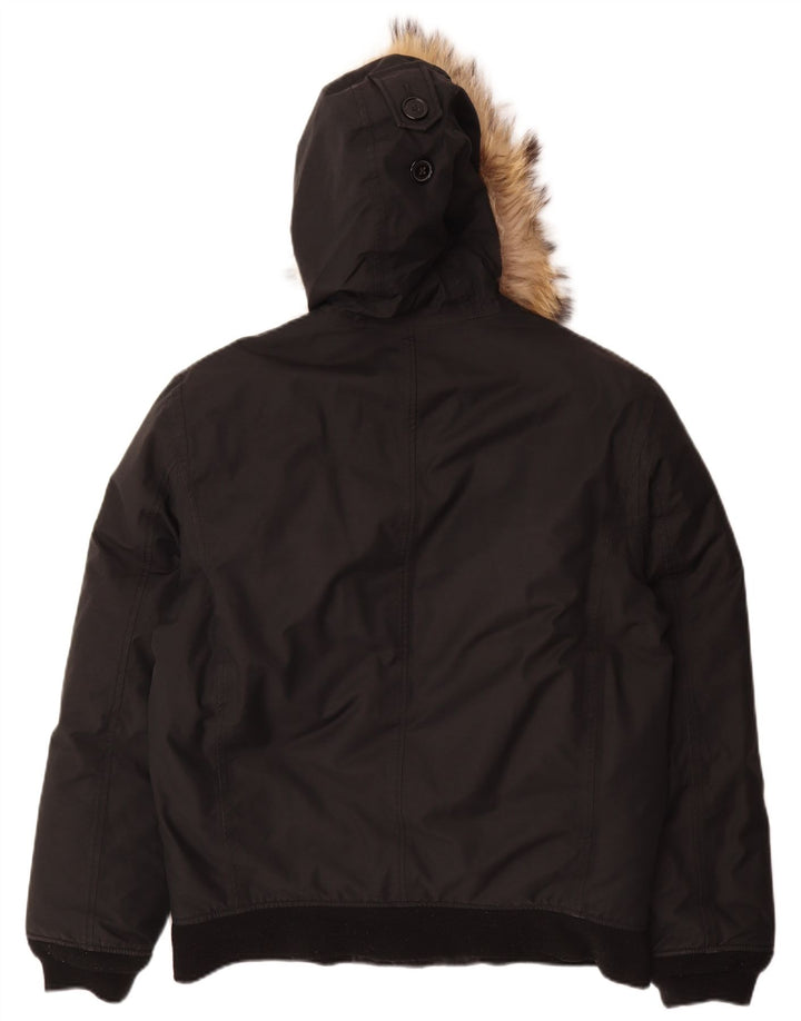 Giubbotto bomber con cappuccio da uomo Aigle UK 38/40 cotone nero medio