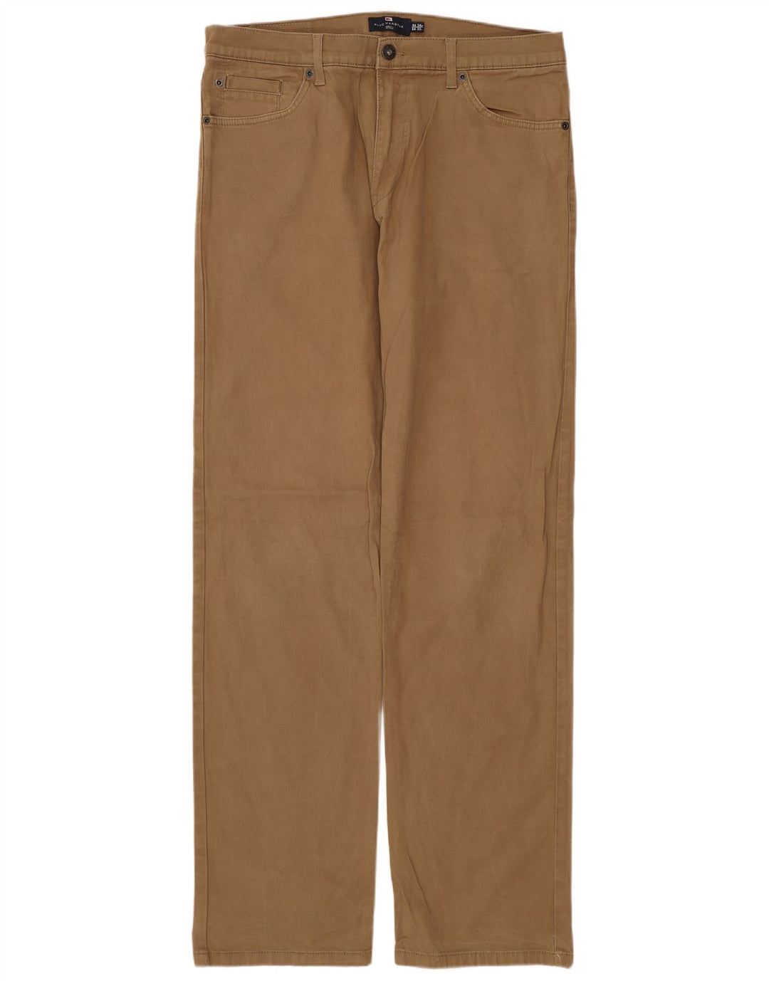 MARKS & SPENCER Pantaloni casual da uomo Blue Harbour W34 L33 Marrone