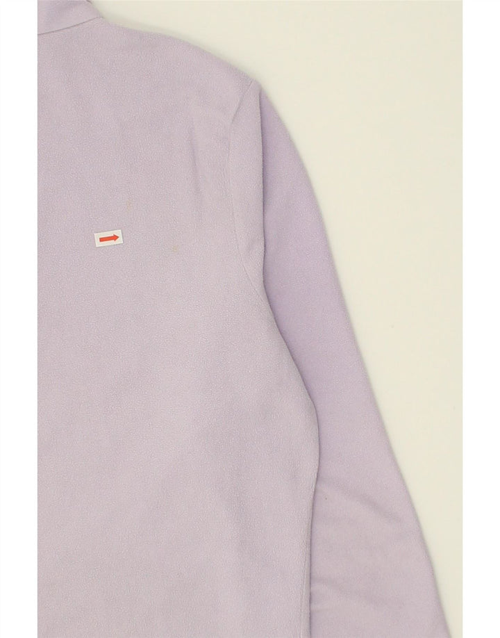 LOTTO Womens Zip Neck Fleece Jumper UK 14 Medium Purple Polyester Vintage Lotto and Second-Hand Lotto from Messina Hembry 