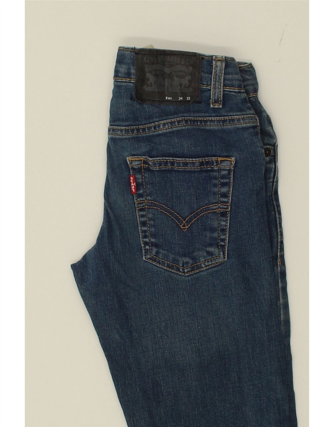 LEVI'S Boys 511 Slim Jeans 7-8 Years W24 L22 Blue Cotton Vintage Levi's and Second-Hand Levi's from Messina Hembry 