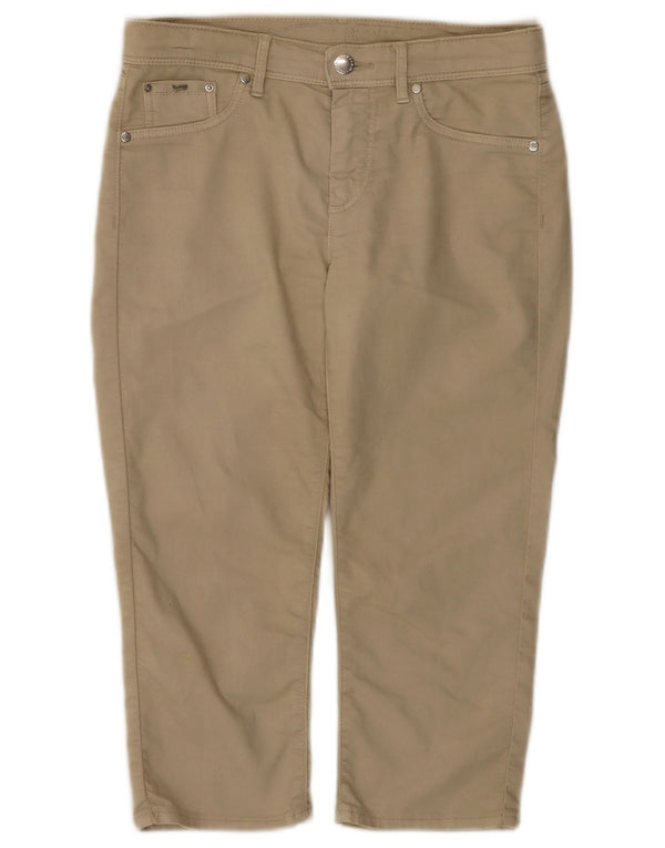 Pantaloni Capri Donna Gas W27 L18 Cotone Beige