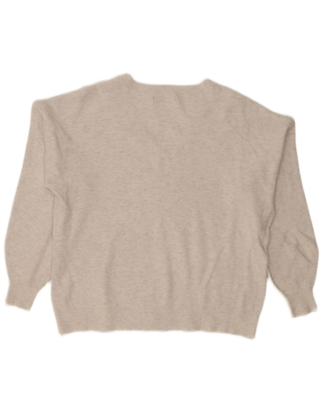 Maglione oversize con scollo a V da donna Marks & Spencer UK 18 XL Grigio