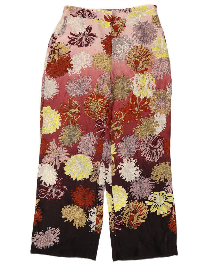 Pantaloni a gamba larga da donna ZARA W28 L29 floreale multicolore