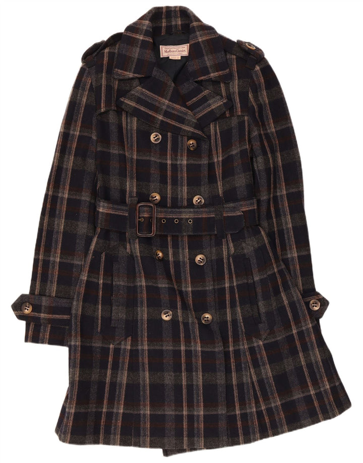 Trench da donna Marlboro Classics IT 44 medio nero a quadri
