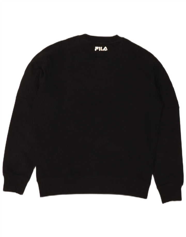 Felpa da uomo FILA Maglione XS in cotone nero