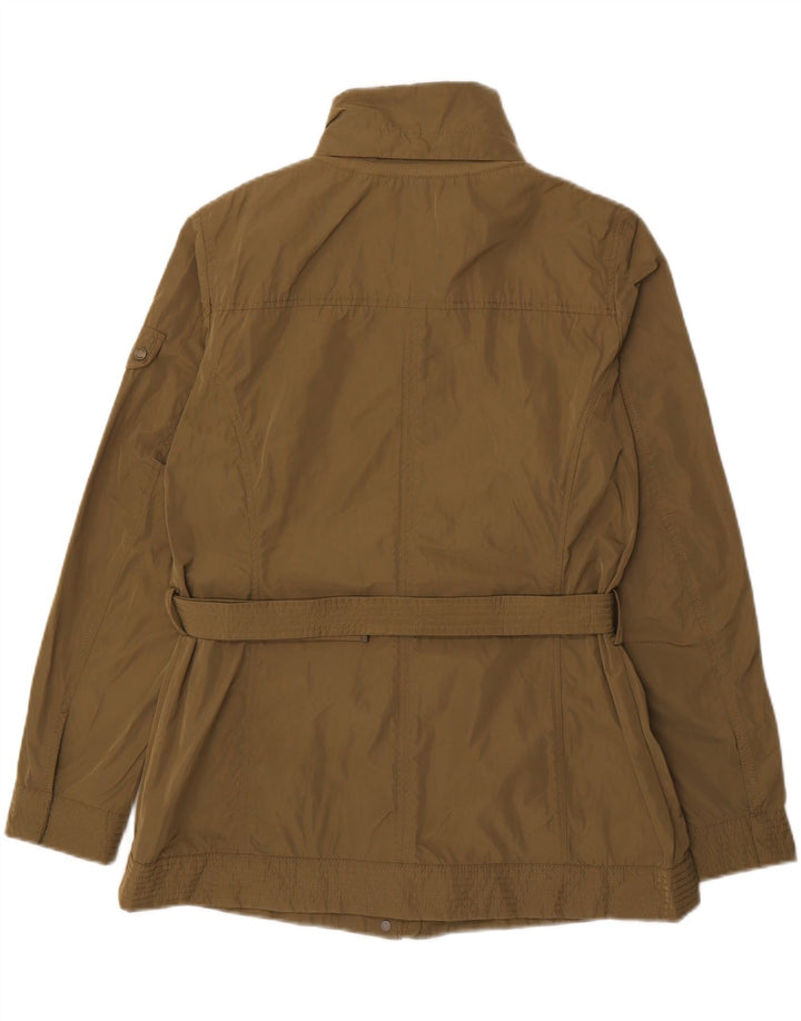 GEOX Womens Hooded Utility Jacket UK 14 Large Khaki Polyester Vintage Geox and Second-Hand Geox from Messina Hembry 