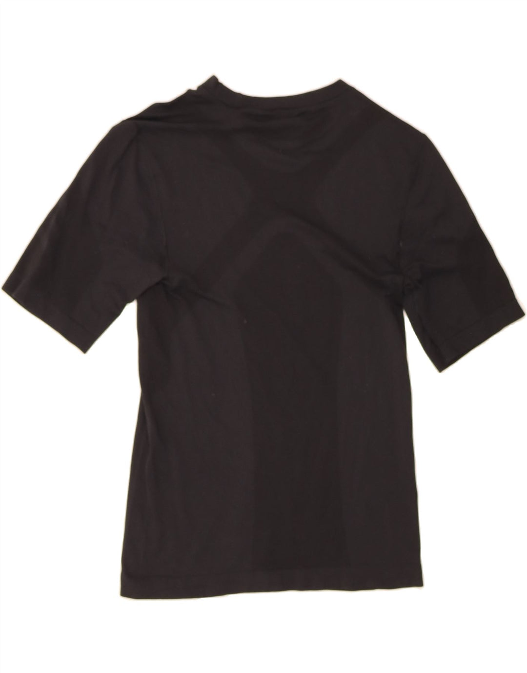 ADIDAS Womens T-Shirt Top UK 14 Large Black Nylon Vintage Adidas and Second-Hand Adidas from Messina Hembry 