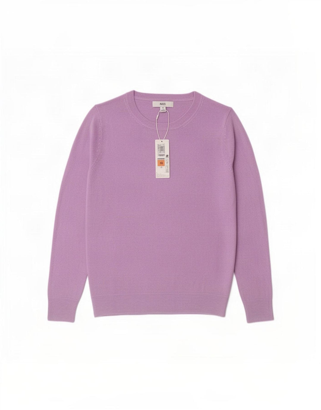 Maglione maglione girocollo da donna Marks & Spencer UK 10 piccolo viola