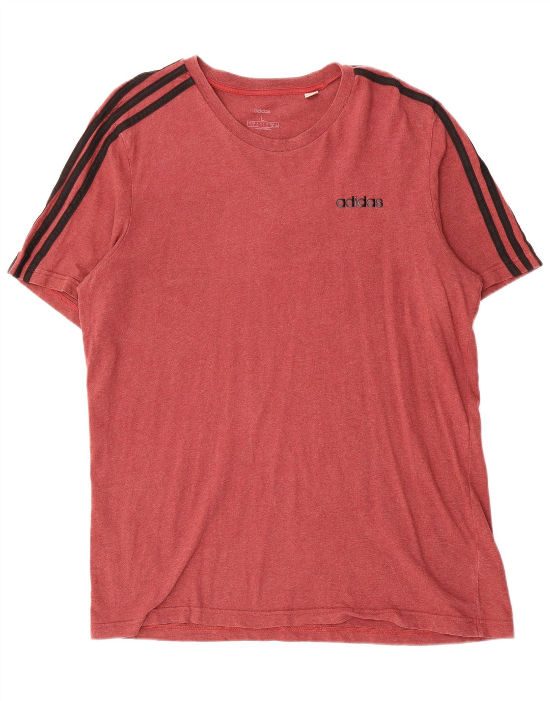 T-shirt da uomo Adidas Top Large rossa in cotone