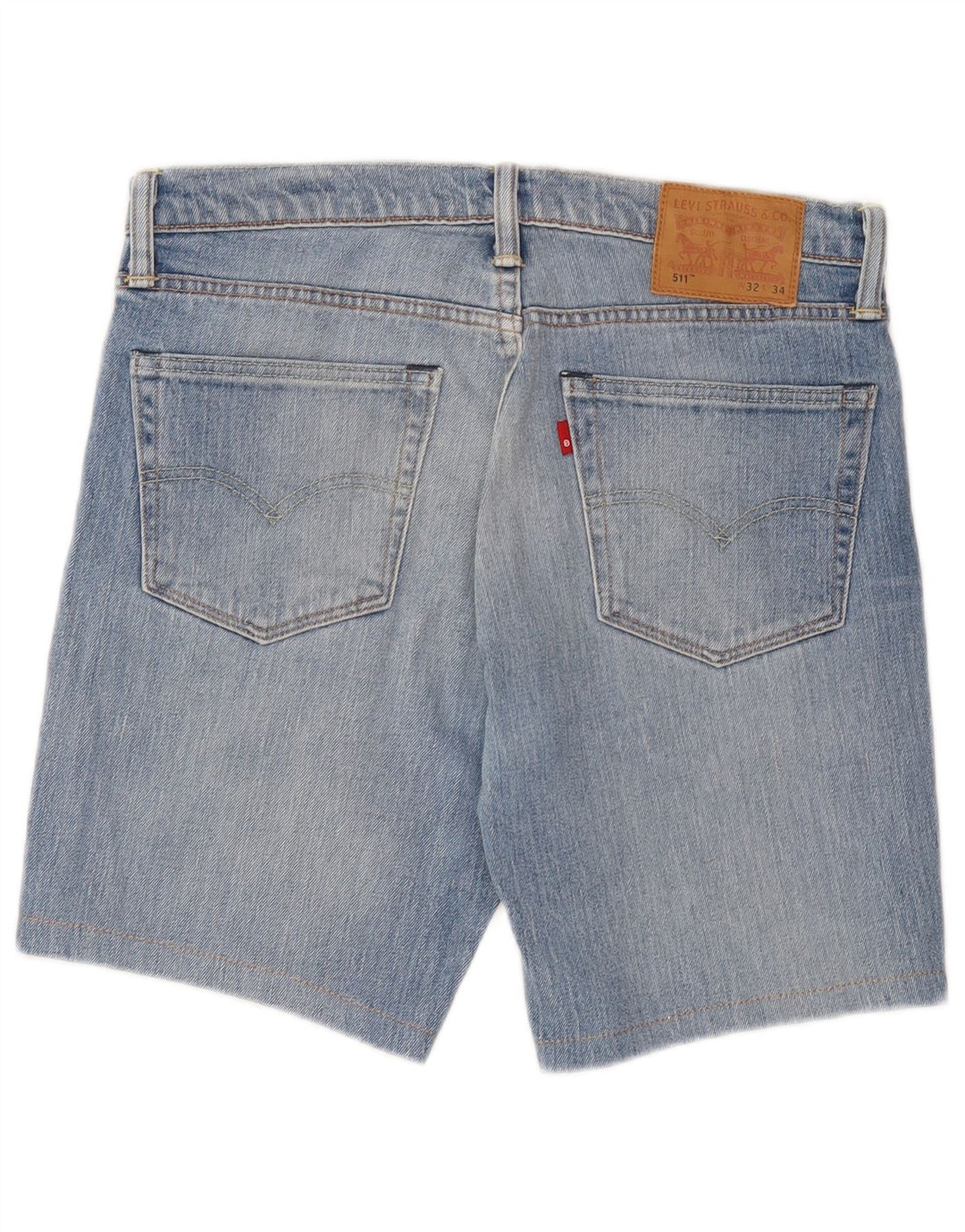 Pantaloncini di jeans Levi's 511 da uomo W32 in cotone blu medio