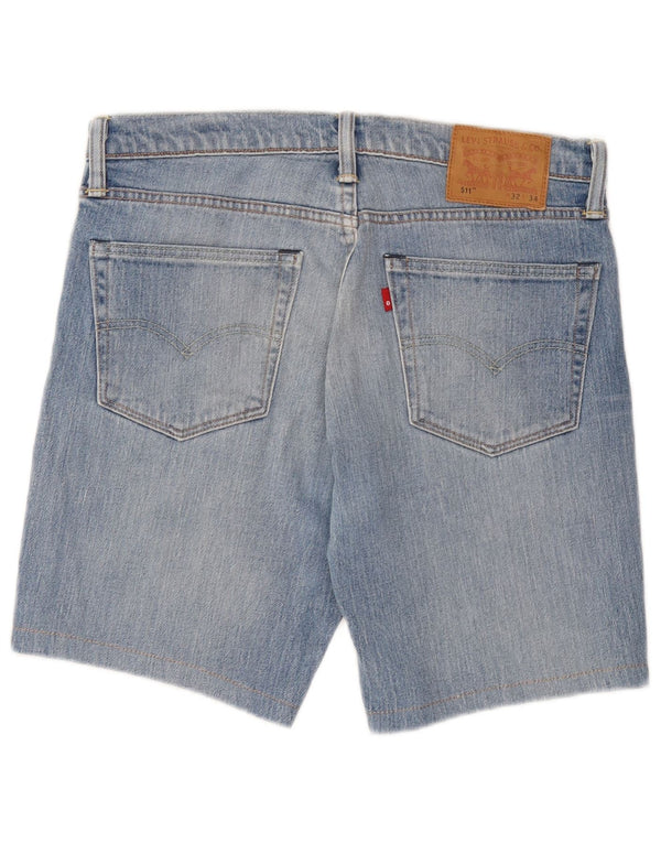 Pantaloncini di jeans Levi's 511 da uomo W32 in cotone blu medio